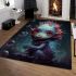 Playful ocean creature in bubbles area rugs carpet