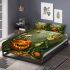 Pumpkin grinchy smile and skeleton king 3d bedding set