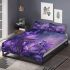 Purple crocuses with butterflies bedding set