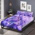 Purple crocuses with purple butterflies bedding set