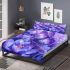 Purple crocuses with purple butterflies bedding set