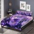 Purple crocuses with purple butterflies bedding set