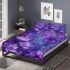 Purple crocuses with purple butterflies bedding set