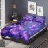 Purple crocuses with purple butterflies bedding set