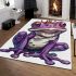 Purple tree frog wearing crown area rugs carpet