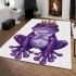 Purple tree frog wearing crown area rugs carpet
