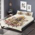 Queen bee sitting on top of honeycomb 22 bedding set