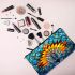 Radiant Sunflower Stained Glass A Captivating Floral Masterpiece Makeup Bag