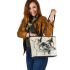 Ragdoll cats and dream catcher 24 leather tote bag