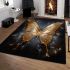 Regal golden butterfly elegance area rugs carpet