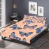 Seamless pattern with a digital illustration of blue butterflies bedding set