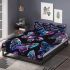 Seamless pattern with colorful neon butterflies bedding set