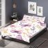 Seamless pattern with colorful pastel butterflies bedding set