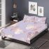 Seamless pattern with rose gold foil butterflies bedding set