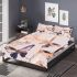 Seamless pattern with rose gold foil butterflies bedding set