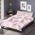 Seamless pattern with rose gold foil butterflies bedding set