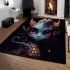 Serene mermaid's mystical aura area rugs carpet