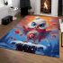 Serene winter owl area rugs carpet