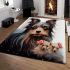Shih tzu and friends at home area rugs carpet