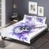 Spider with music notes and electric guitar bedding set