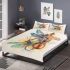 Spring dragonflies dancing to the tune of violin bedding set