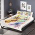 Spring dragonflies dancing to the tune of violin bedding set