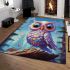 Starry night owl area rugs carpet