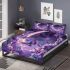 The purple butterflies dance gracefully in the sky bedding set