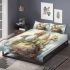 Three dragons on the cloud like sphere bedding set