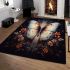 Tranquil butterfly perch area rugs carpet