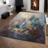 Tranquil dragons in the meadow area rugs carpet