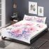 Tranquil floral arrangement bedding set