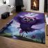 Tranquil soaring owl area rugs carpet