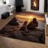Tranquil sunset overlook area rugs carpet