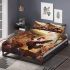 Triumphant rooster celebrated by the crowd bedding set