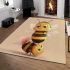 Two happy baby bees stacked on top of each other area rugs carpet