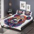 Vibrant and colorful illustration of an animal bedding set