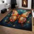 Vibrant and intricate butterfly beauty area rugs carpet