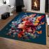 Vibrant butterfly fantasy area rugs carpet