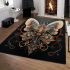 Vibrant butterfly symphony area rugs carpet