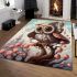 Vibrant forest owl area rugs carpet