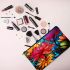 Vibrant Stained Glass Bouquet Makeup Bag