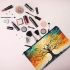 Vibrant Tree Harmony Birds in Flight Makeup Bag