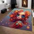 Vibrant whimsical portrait area rugs carpet