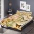 Vintage collage of vintage butterflies bedding set