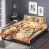 Watercolor illustration of the majestic deer bedding set