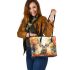 Watercolor illustration of the majestic deer leather totee bag