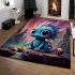 Whimsical candy dragon scene area rugs carpet