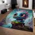 Whimsical creature with friends area rugs carpet