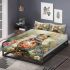 Whimsical frog with large eyes and vibrant colors bedding set